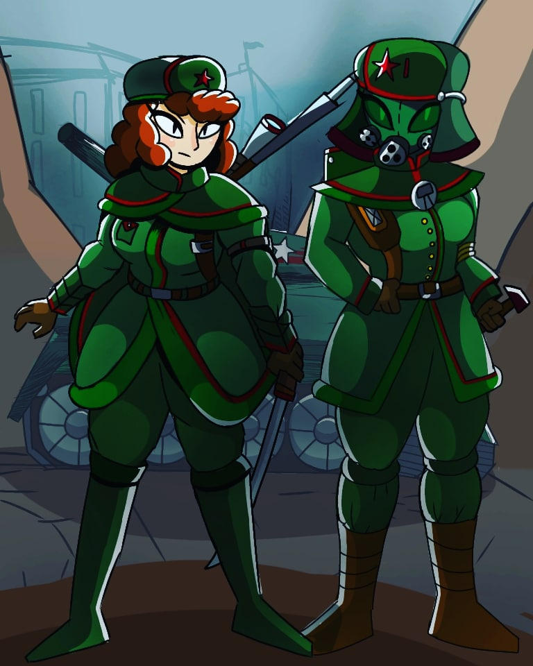 Soviet Soldiers by UribDraws on DeviantArt