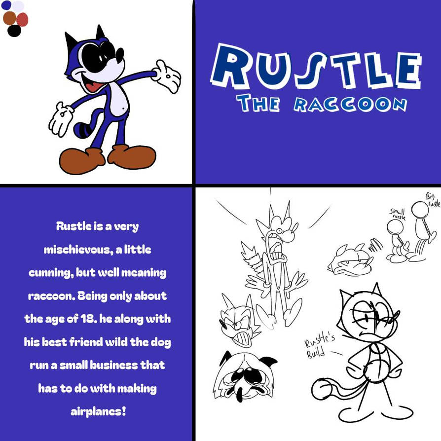 Rustle Animation Rustle The Raccoon Model Sheet by TheBlackBaron1917 on DeviantArt