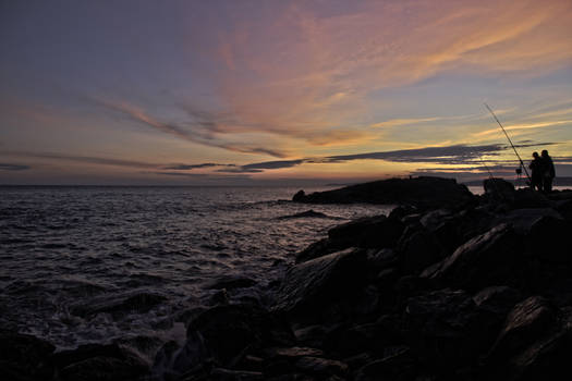 Fishermen at Dusk