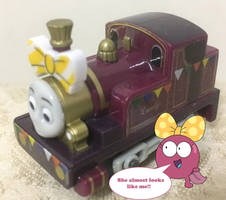 Polly Plantar reacts to the Party Lady Toy