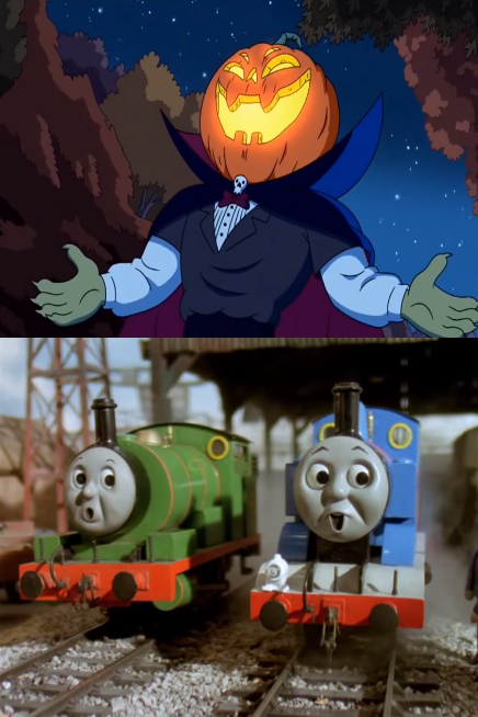 Thomas and Percy are scared by the Pumpkin Man by AndrestheCartoonFan ...