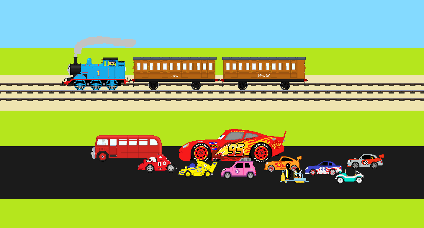 A Racing Crossover by AndrestheCartoonFan on DeviantArt