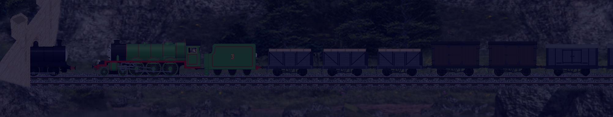 Henry meets the Slender Engine by AndrestheCartoonFan on DeviantArt