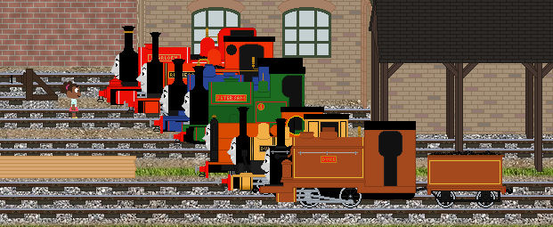 Jessica meets the 7 NG Engines by AndrestheCartoonFan on DeviantArt