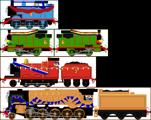 New Engine Slideshow Deviantart The 4 Best Dressed Engines by AndrestheCartoonFan on DeviantArt