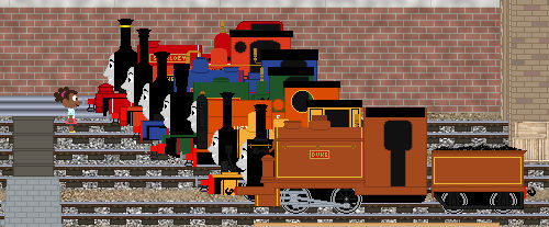 Jessica meets the 7 NG Engines V2 by AndrestheCartoonFan on DeviantArt