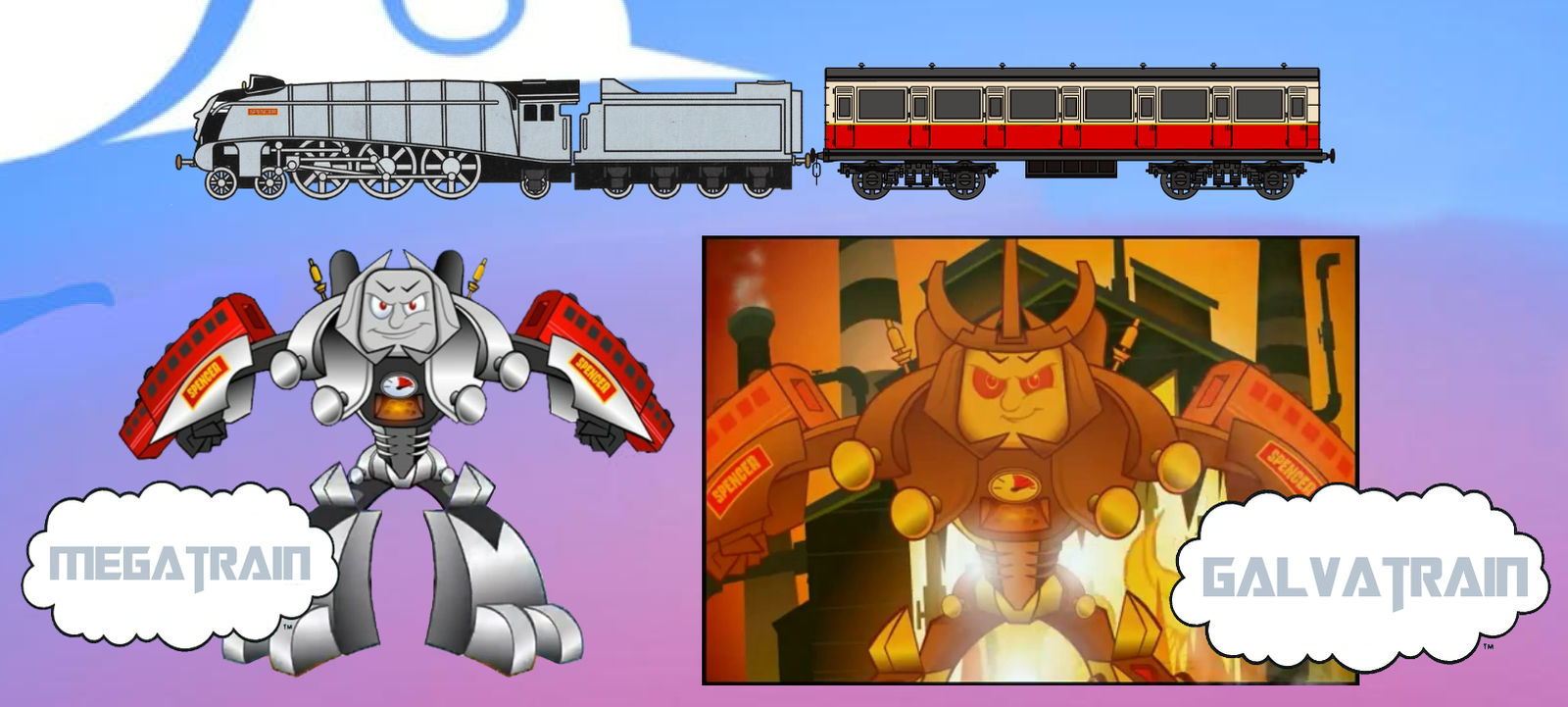 Megatrain and Galvatrain Wallpaper by AndrestheCartoonFan on DeviantArt