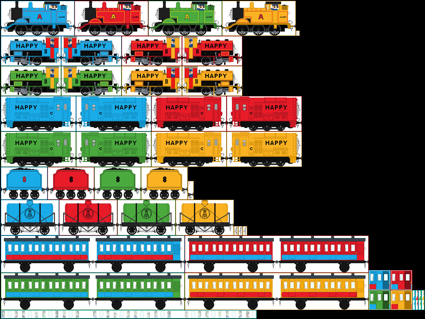 Happy Train Lots of Fun Accessories Sprites by AndrestheCartoonFan on ...