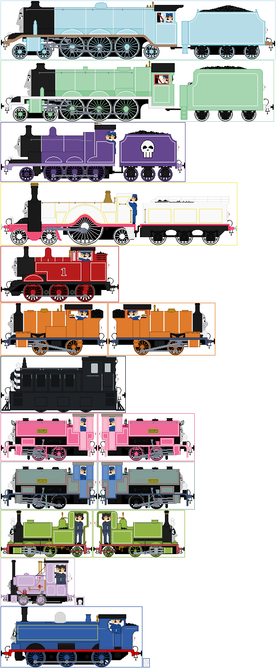 Cartoon Engine Character TLH Characters as Engines (CJ Style) by AndrestheCartoonFan on DeviantArt