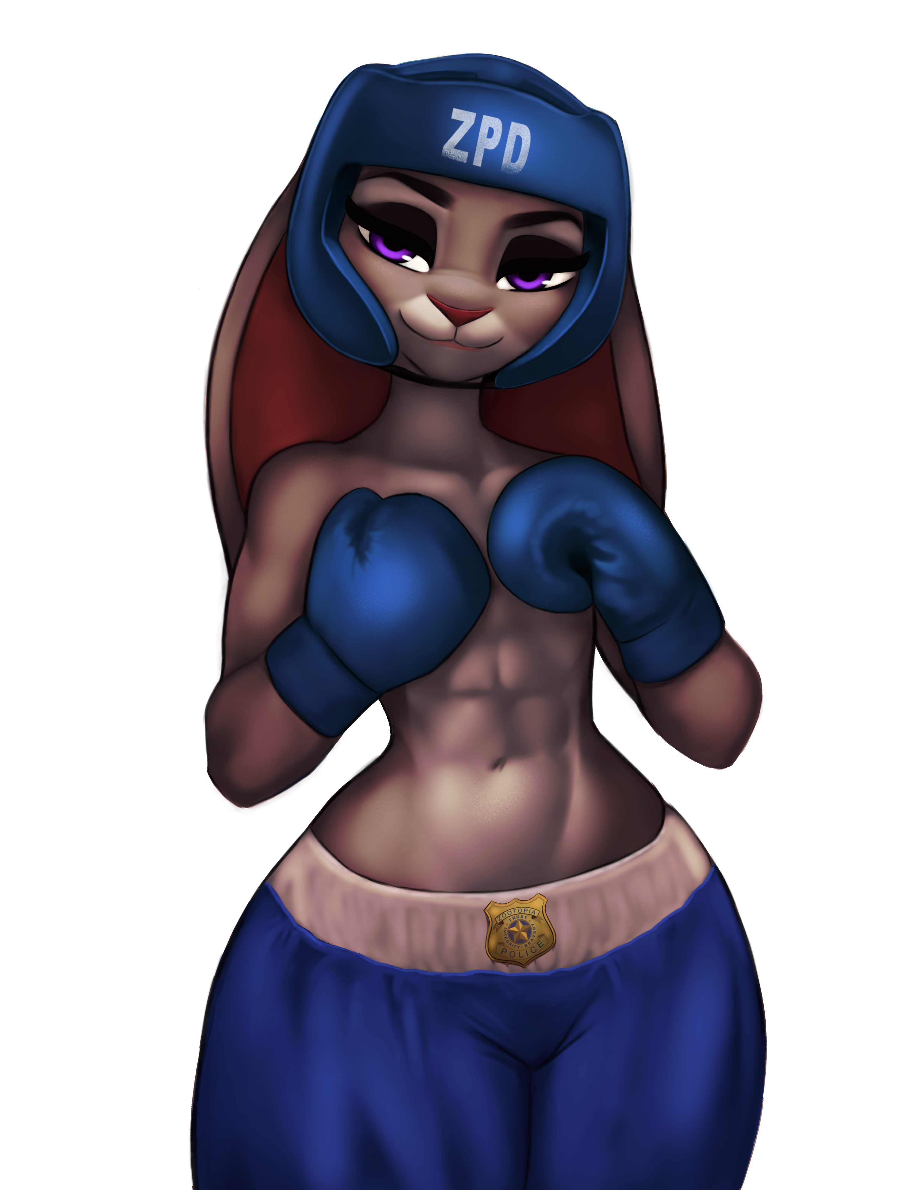 Boxing Judy Hopps, from Zootopia