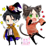 Render Eren y Levi Halloween