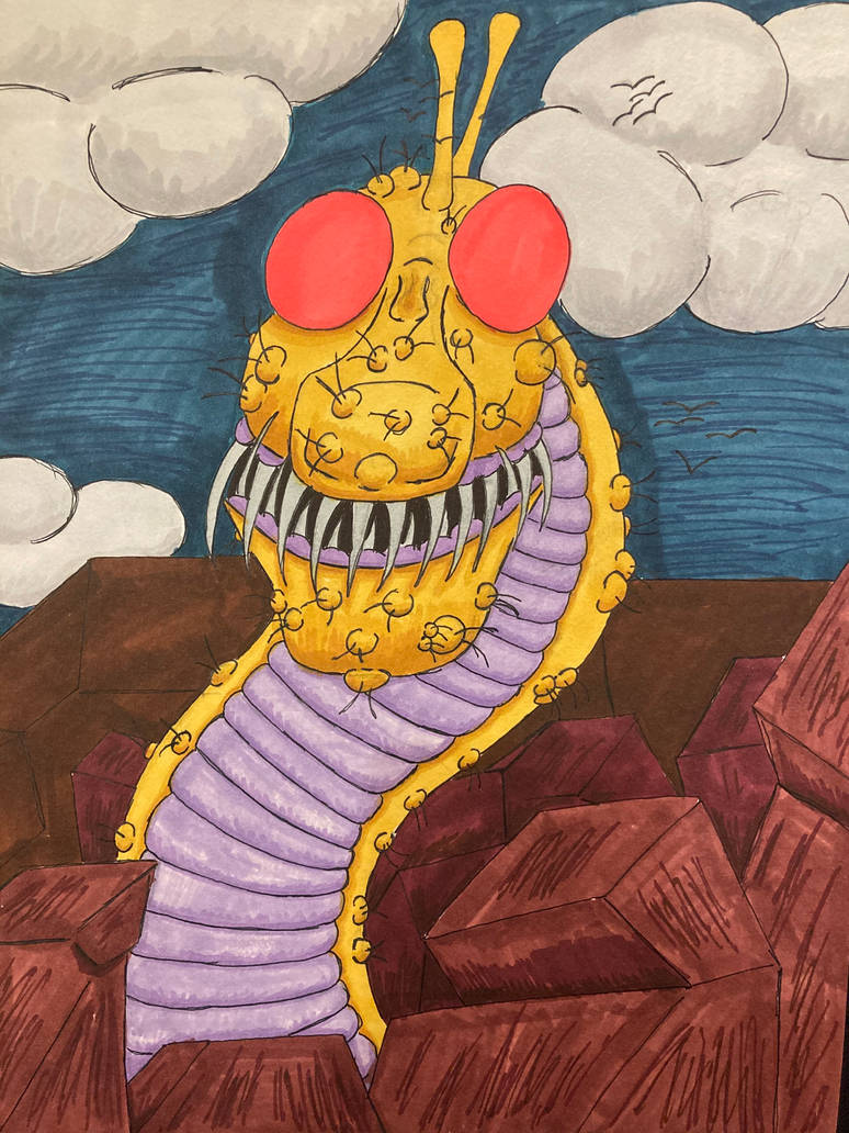 Warted banana worm by KapBlackSkull on DeviantArt