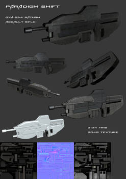 GXA-254 Saturn Assault Rifle - Paradigm Shift (PC)