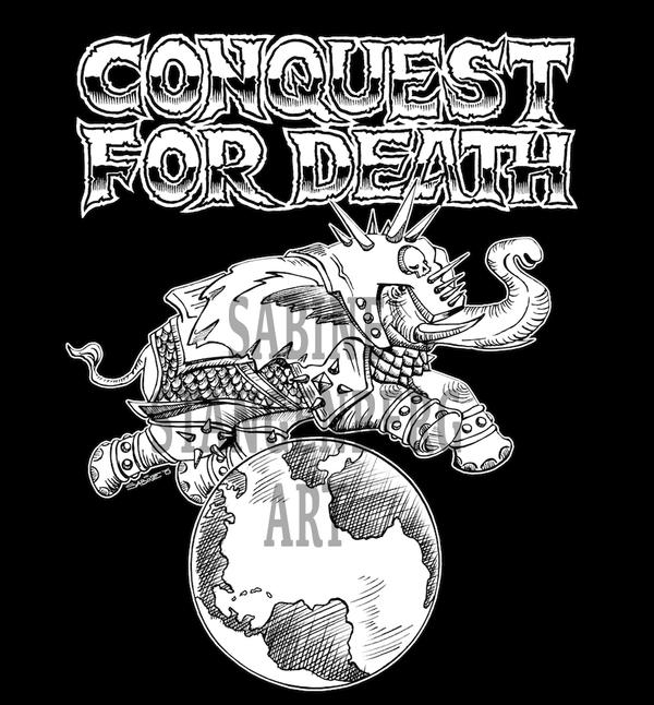 Conquest for Death Tshirt design by SabineStangenberg on DeviantArt