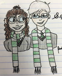 Just a doodle// slytherin!