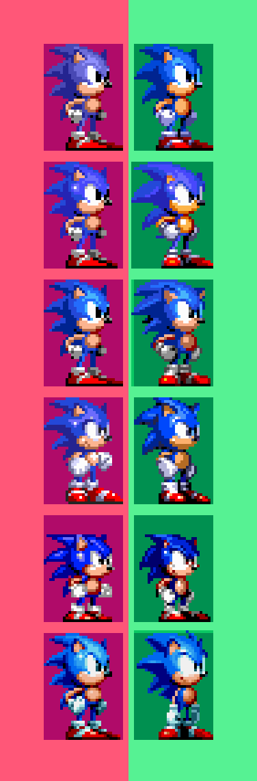 ArtStation - Sprite accurate Sonic The Hedgehog (16 bits).