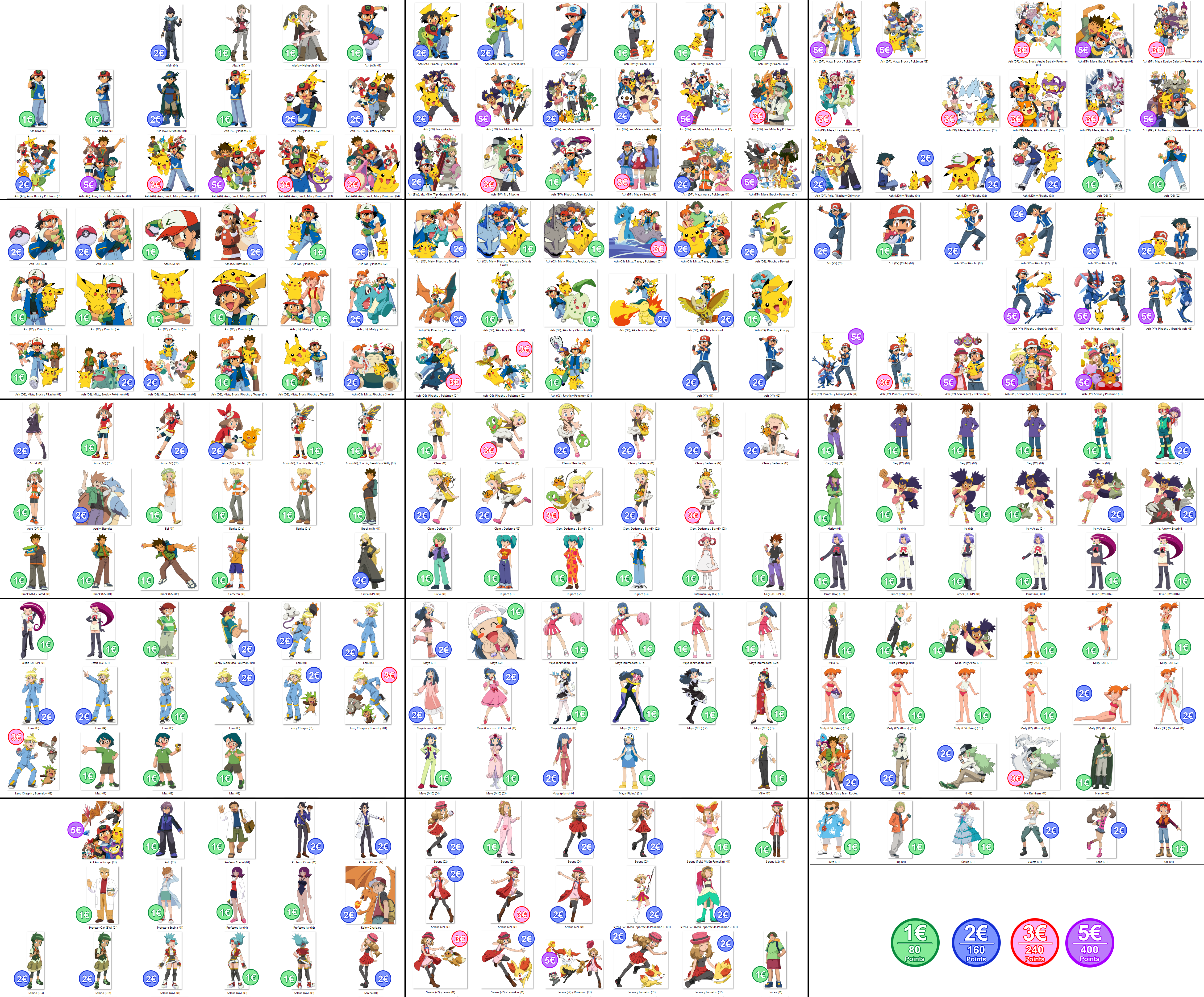 Renders Characters Prices