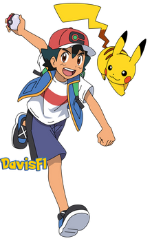 Ash (PM2019) y Pikachu (01)