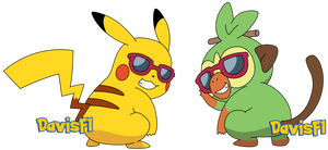 025 Pikachu and 810 Grookey (01)