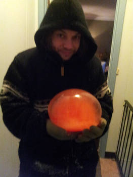 Frozen Red Water Balloon Ball.