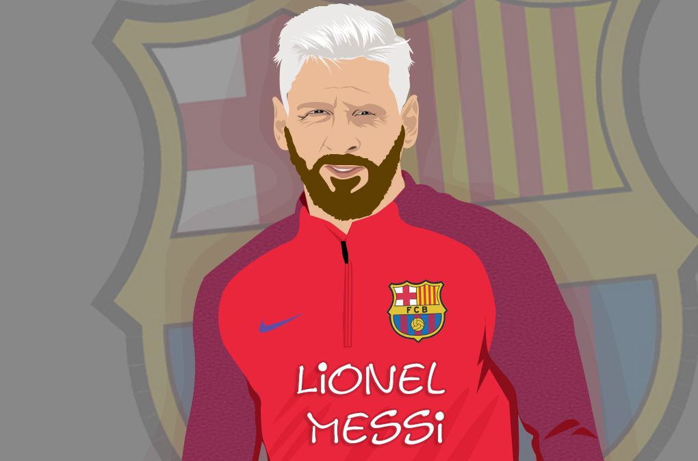 Lionel Messi Blonde Hair Style Cartoon by nunung82 on DeviantArt