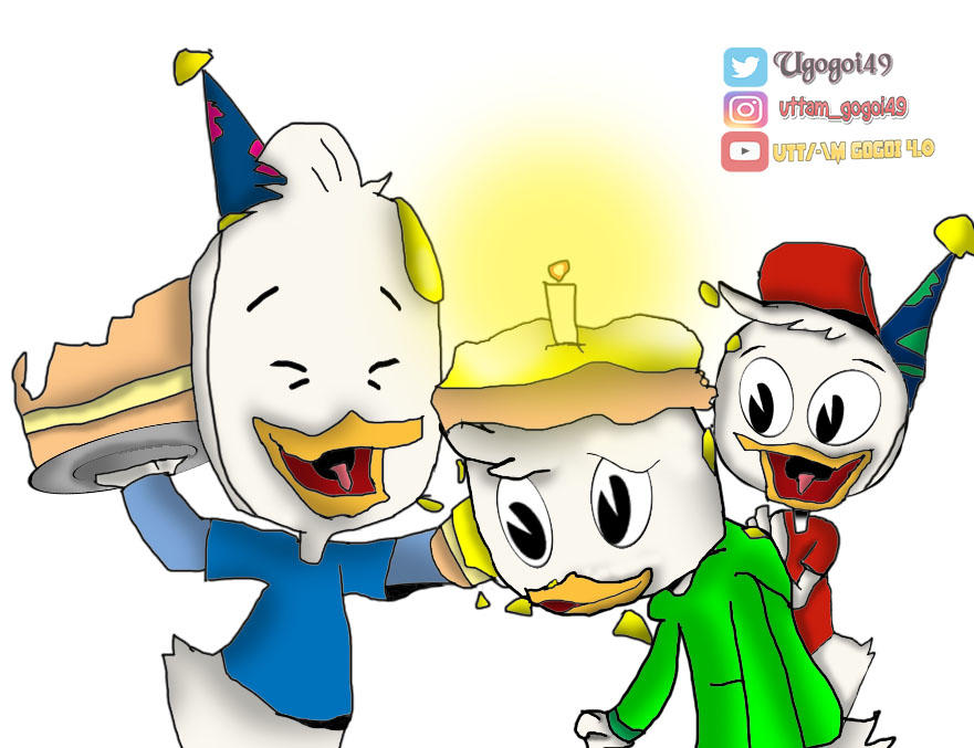HAPPY BIRTHDAY HUEY DEWEY AND LOUIE by UGogoi49 on DeviantArt