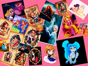 Disney Princess Collage