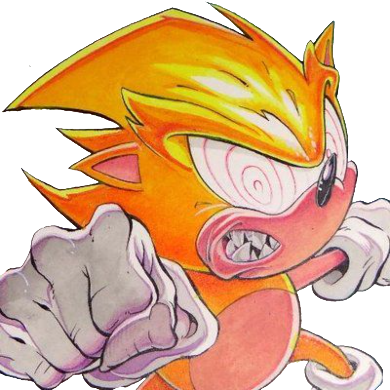 Fleetway Sonic by MutationFoxy on DeviantArt