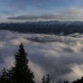 Sea of clouds over Walchensee