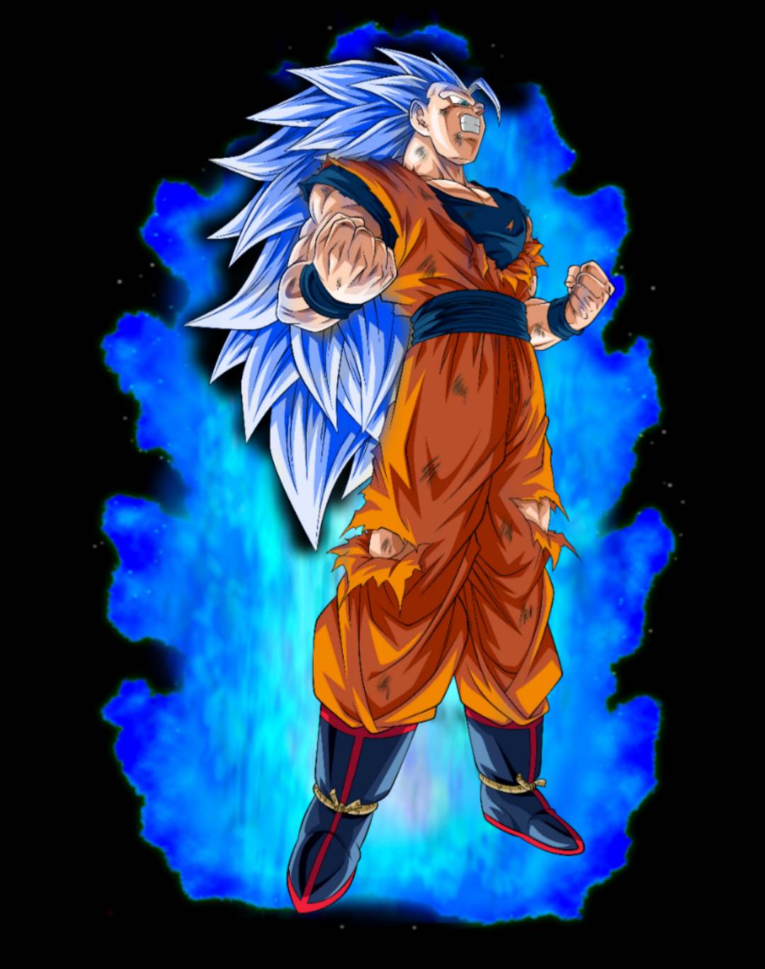 Cool concept for Super Saiyan Blue 3 : r/dbz