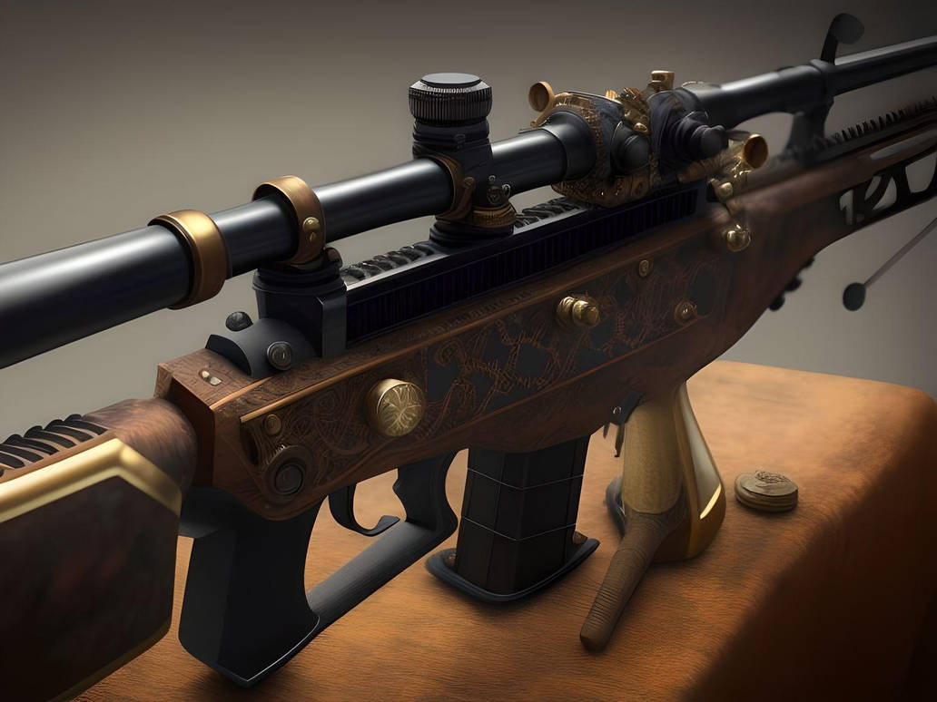 Rustpunk Rifle steampunk rifle by StrangeCompany on DeviantArt