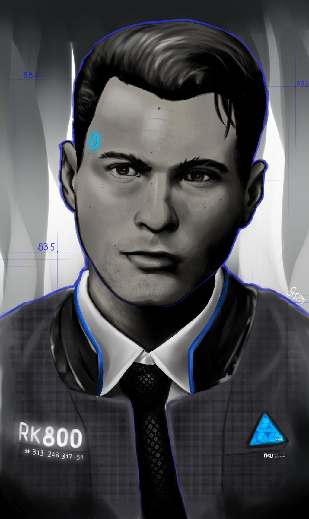 Connor RK800 by RedCrossbill on DeviantArt