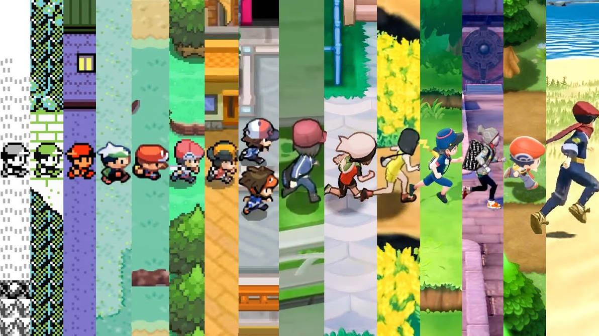 pokemon the evolution of games over the years by bf20200 on DeviantArt