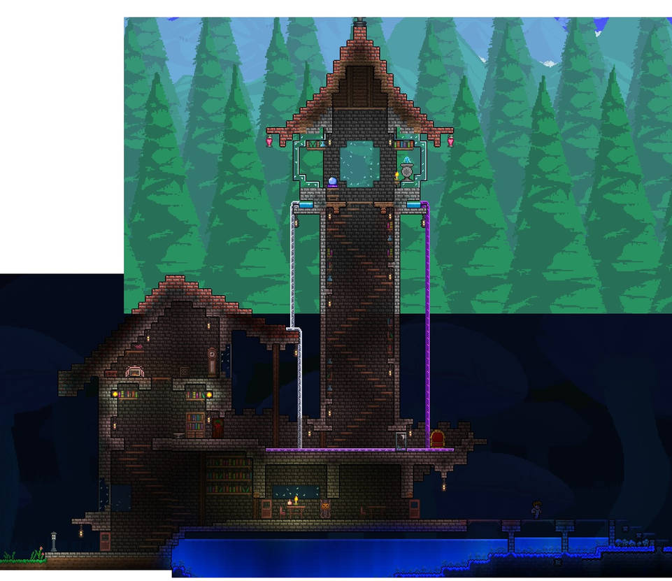 Terraria Wizard Tower by XploSlime7 on DeviantArt