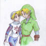 Sheik and Link -colored-
