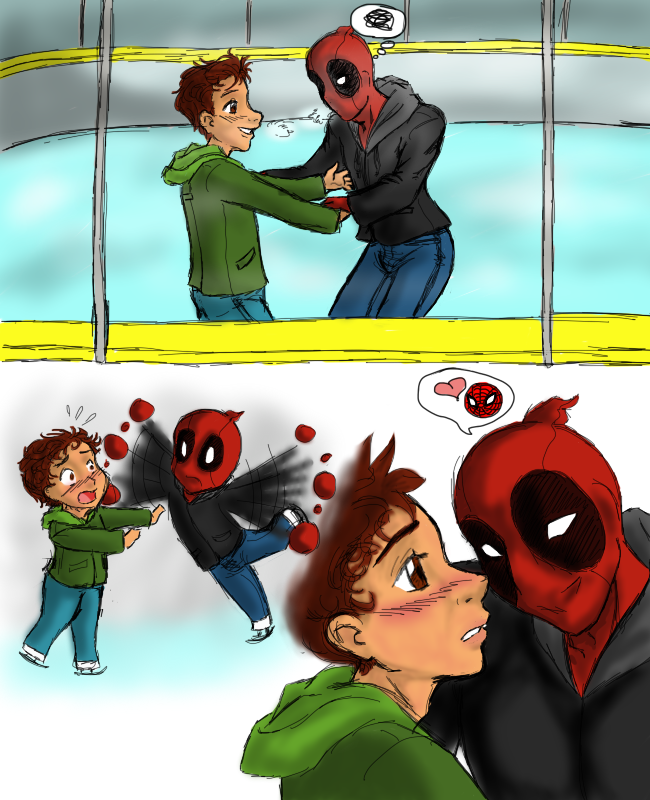 Ice Skating (Spideypool)