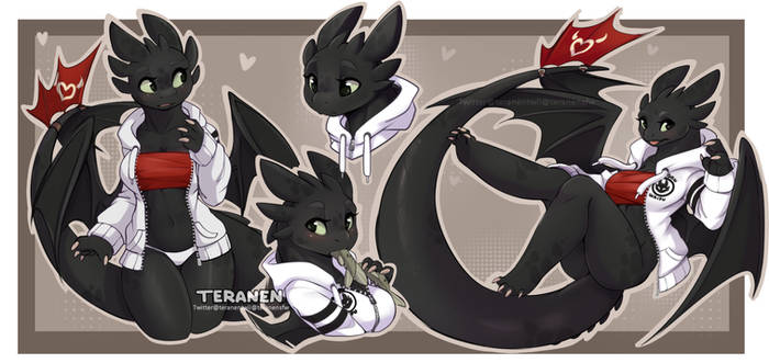 Toothless sketch sheet