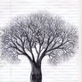 A Biro Drawing of a Tree