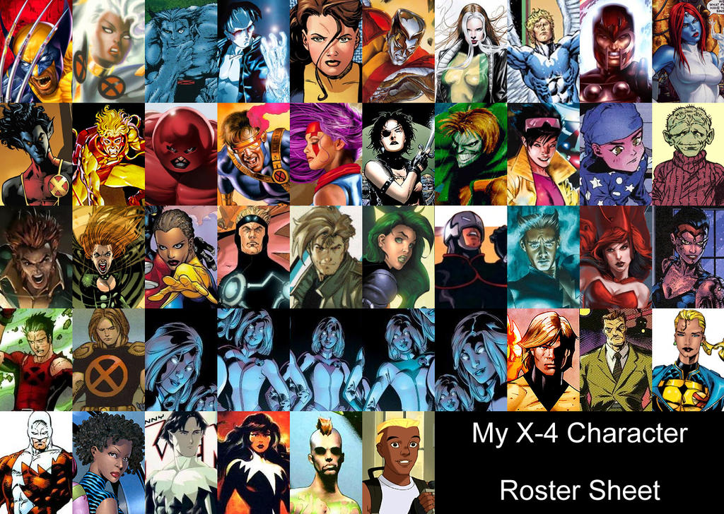 X4 Character roster by Valor1387 on DeviantArt
