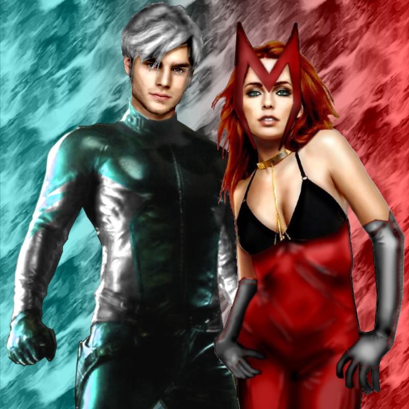 Scarlet Witch and Quicksilver by jasric on DeviantArt