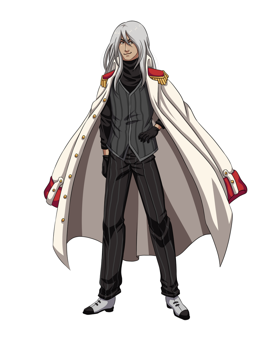 Silvers Rayleigh The Dark King, white haired male anime character  transparent background PNG clipart