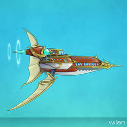 Airyacht - steampunk-fantasy airship design