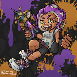 Leaping Octoling