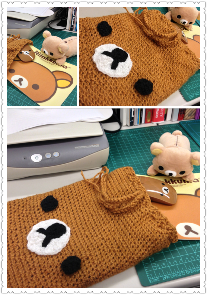 Rilakkuma Crochet Cinch Bag