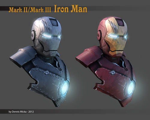 Mark I and Mark II Iron Man