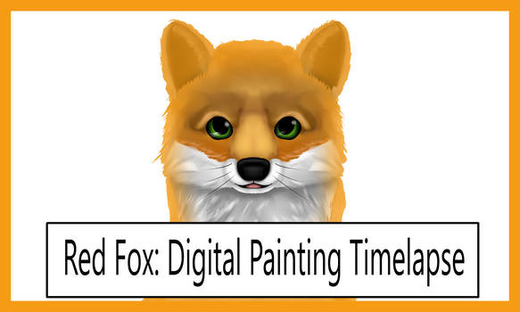 A Brush of Color: A Red Fox Digital Painting