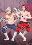 Brothers training together by Yuko--San