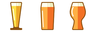 Beer icons set