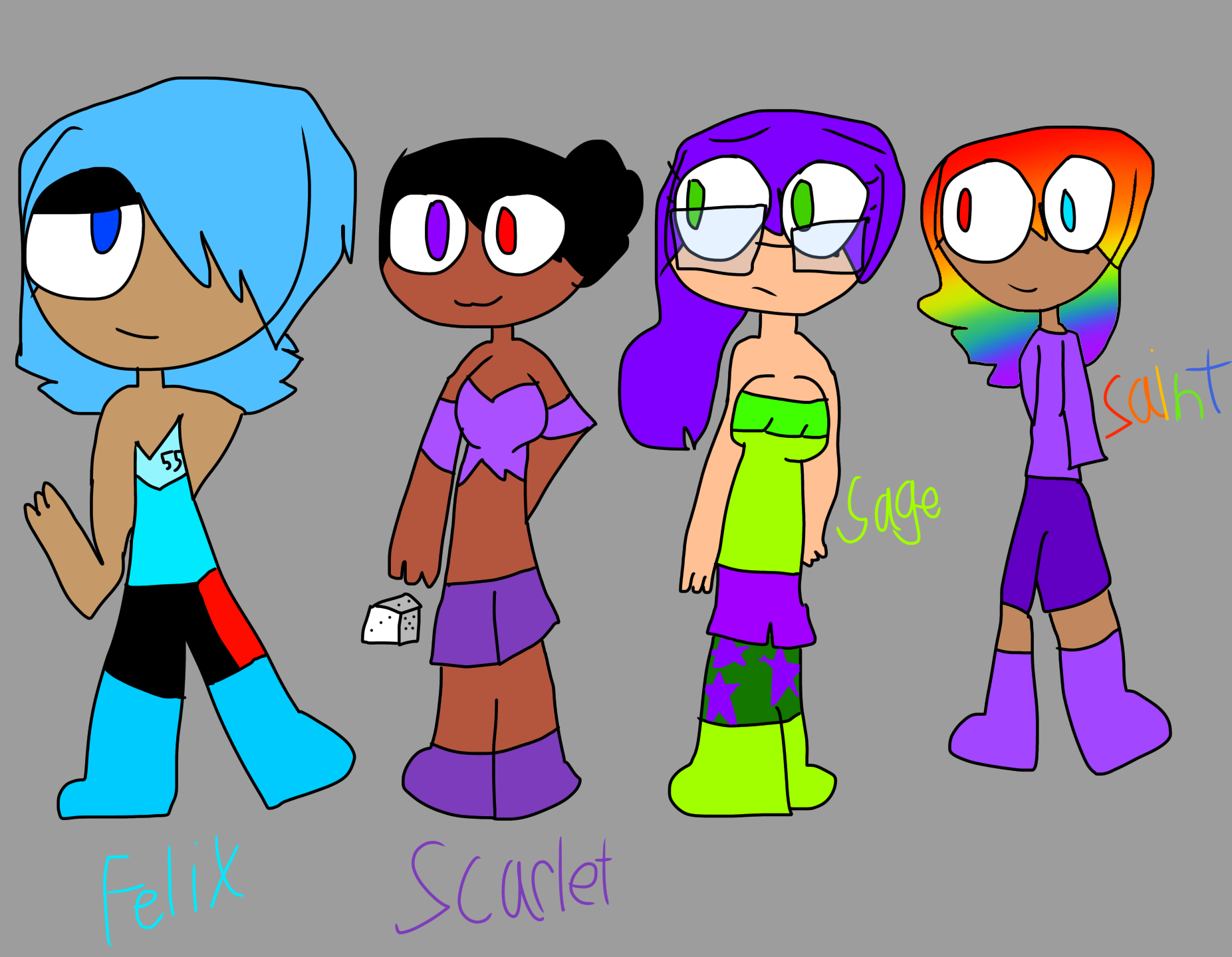 Numberblocks as humans by sussyforain on DeviantArt