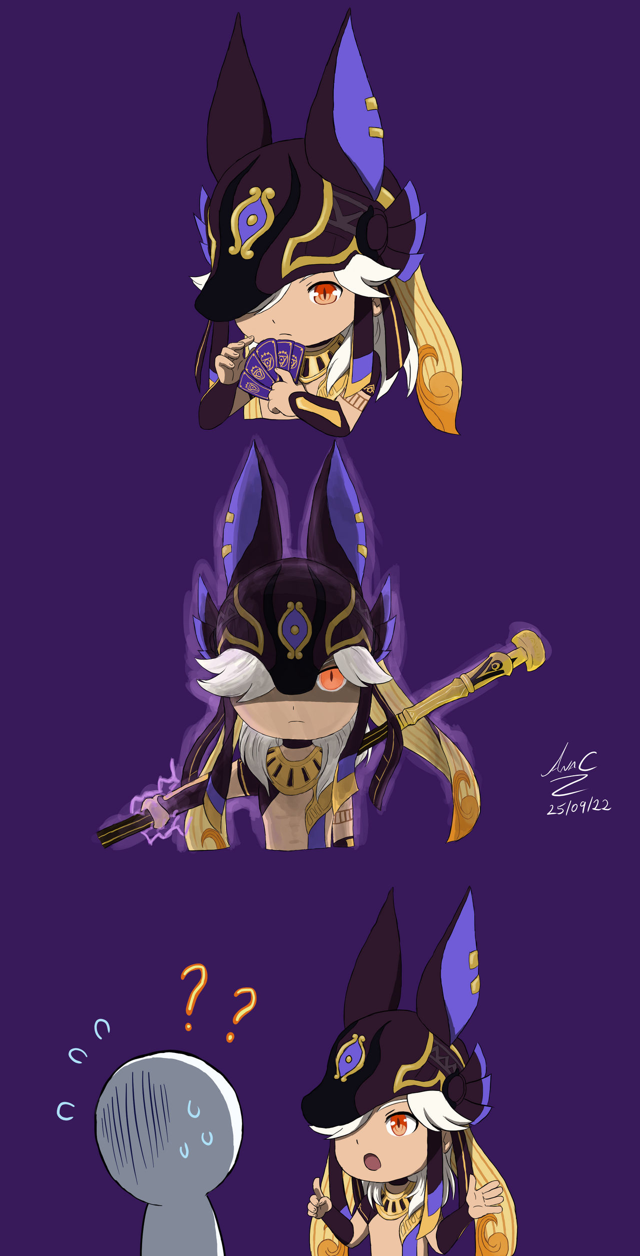 Genshin Impact Cyno Emojis by LightFury96 on DeviantArt